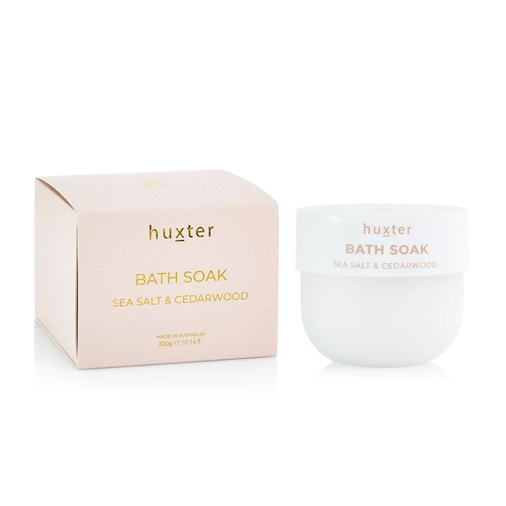 HUXTER Bath Soak - Sea Salt &amp; Cedarwood