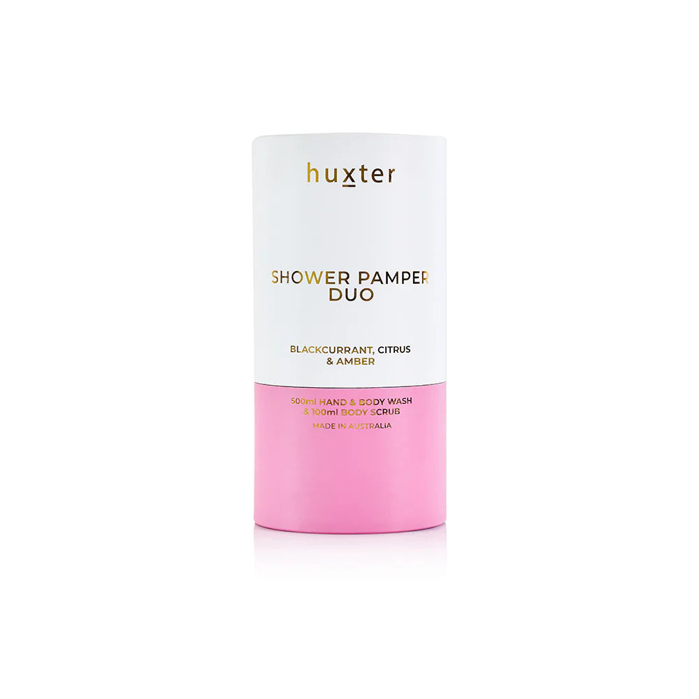 HUXTER Shower Pamper Duo - Backcurrent, Citrus &amp; Amber