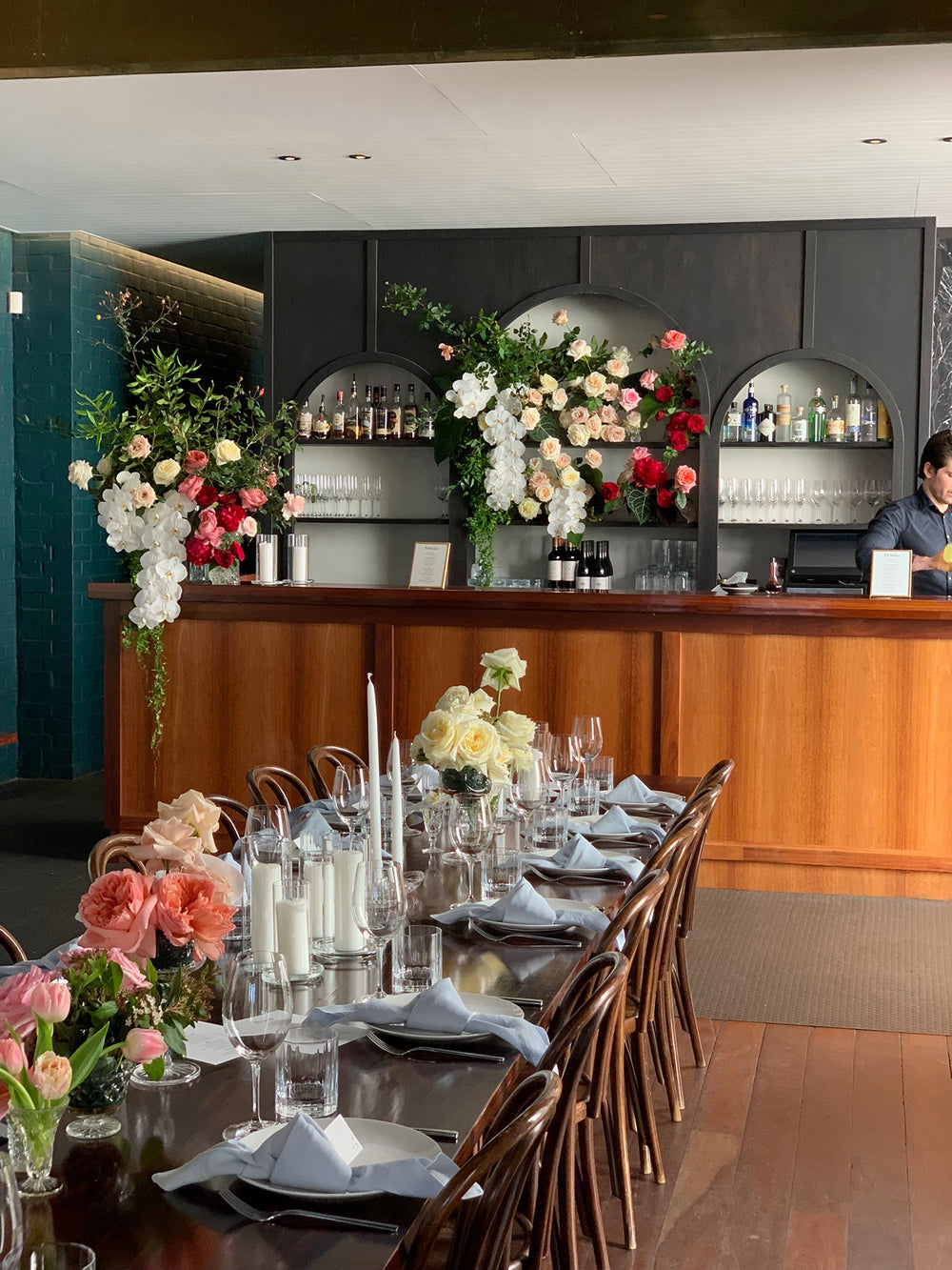 Lunch at GuildHall Poppys Flowers