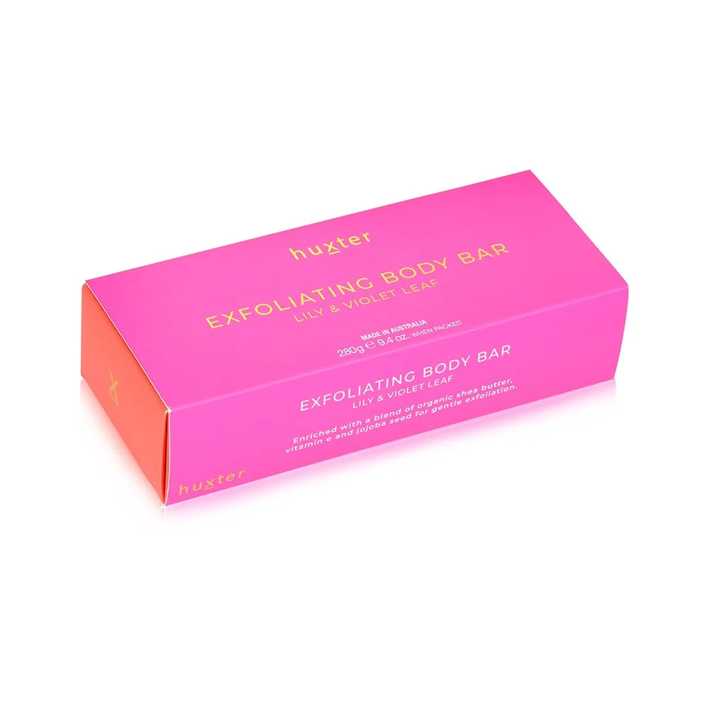 HUXTER Exfoliating Body Bar - Lily &amp; Violet Leaf
