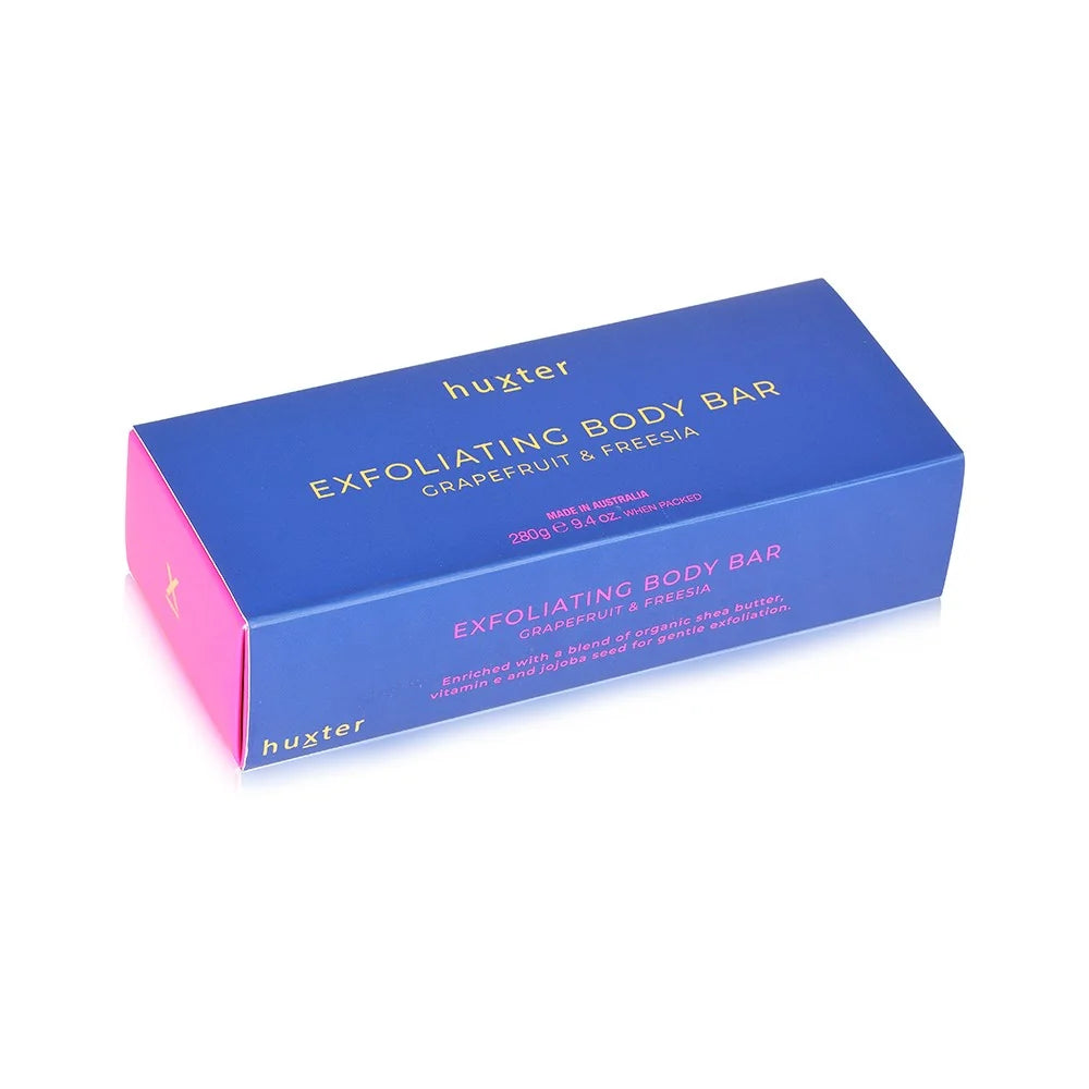 HUXTER Exfoliating Body Bar - Grapefruit &amp; Freesia