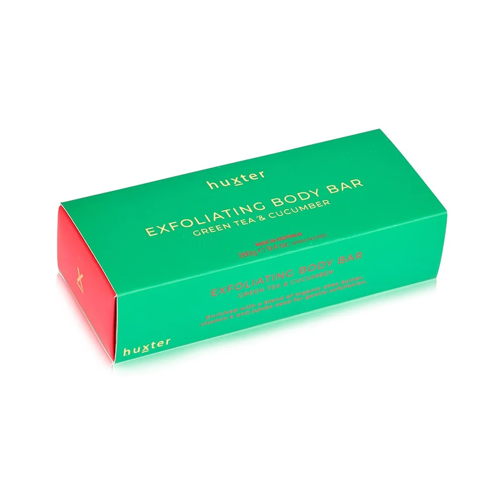 HUXTER Exfoliating Body Bar - Green Tea &amp; Cucumber