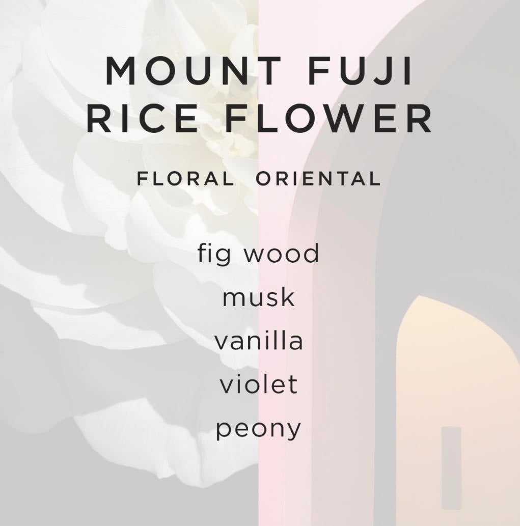 Gascoigne & King Candle - Mt Fuji Rice Flower