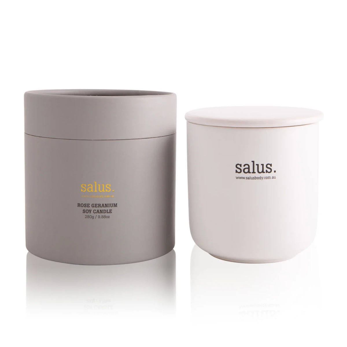 Salus Soy Scented Candle - Rose Geranium