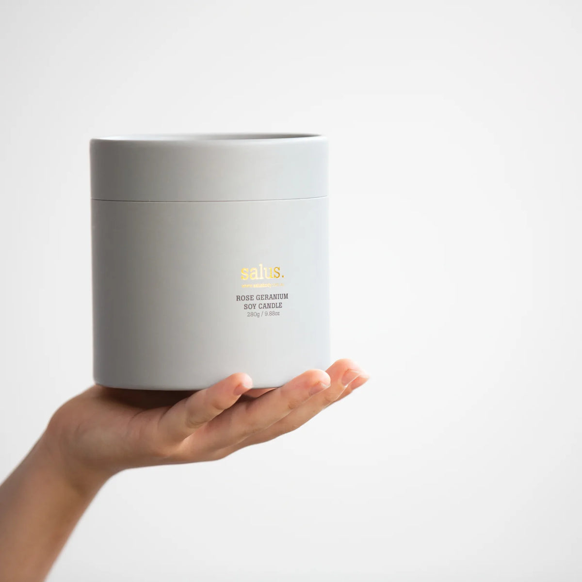 Salus Soy Scented Candle - Rose Geranium